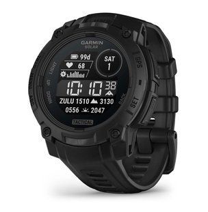 Смарт-годинник Garmin Instinct 3 45 mm Solar Tactical Edition Black with Black Band (010-02934-50) 010-02934-50 фото