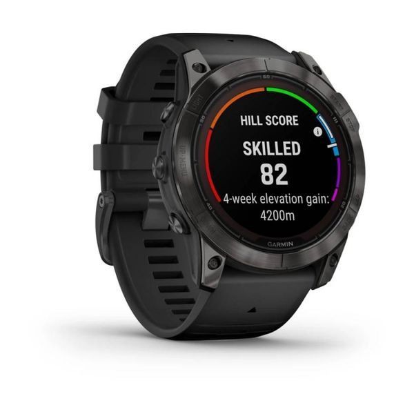 Смарт-годинник Garmin Fenix 7X Pro  Sapphire Solar Edition Carbon Grey DLC Titanium with Black Band (010-02778-11) 010-02778-11 фото