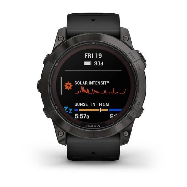 Смарт-годинник Garmin Fenix 7X Pro  Sapphire Solar Edition Carbon Grey DLC Titanium with Black Band (010-02778-11) 010-02778-11 фото