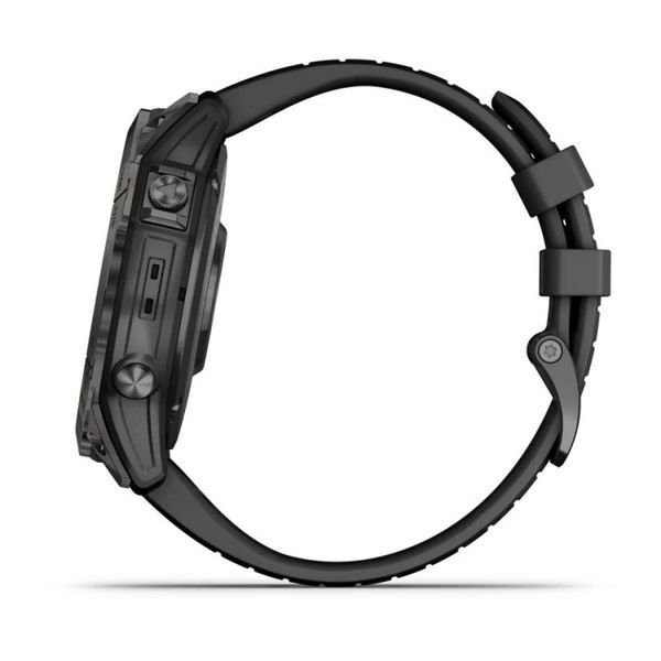 Смарт-годинник Garmin Fenix 7X Pro  Sapphire Solar Edition Carbon Grey DLC Titanium with Black Band (010-02778-11) 010-02778-11 фото