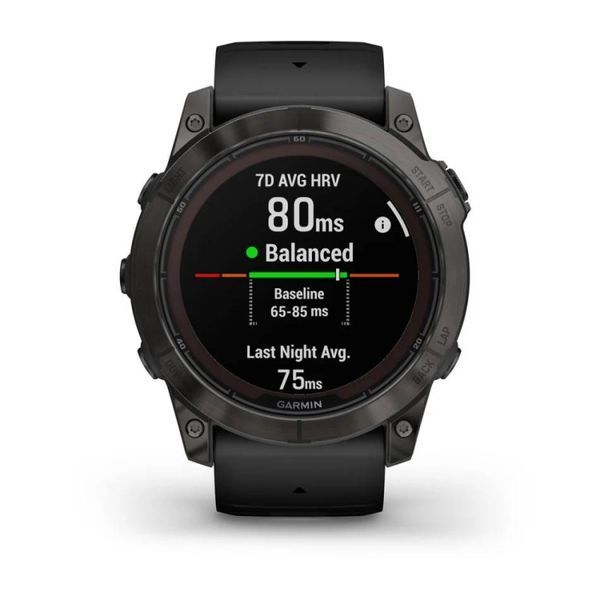 Смарт-годинник Garmin Fenix 7X Pro  Sapphire Solar Edition Carbon Grey DLC Titanium with Black Band (010-02778-11) 010-02778-11 фото