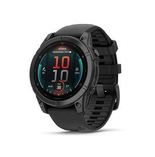 Смарт-годинник Garmin Fenix E 47mm AMOLED Slate Gray Steel with Black Silicone Band (010-03025-01) 010-03025-01 фото