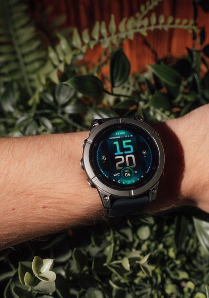 Смарт-годинник Garmin Fenix E 47mm AMOLED Slate Gray Steel with Black Silicone Band (010-03025-01) 010-03025-01 фото