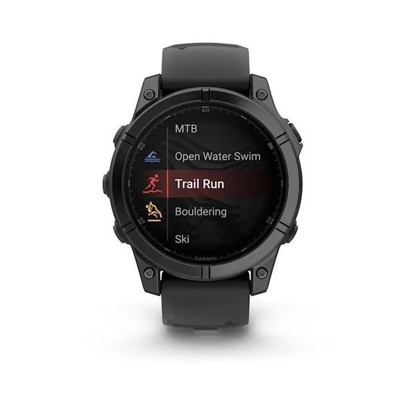Смарт-годинник Garmin Fenix E 47mm AMOLED Slate Gray Steel with Black Silicone Band (010-03025-01) 010-03025-01 фото