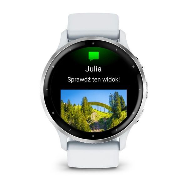 Смарт-годинник Garmin Venu 3 Silver stainless steel bezel with whitestone case and silicone band (010-02784-00) 010-02784-00 фото