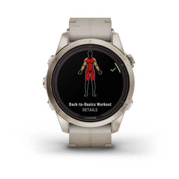 Смарт-годинник Garmin Fenix 7S Pro Sapphire Solar Edition Soft Gold with Limestone Leather Band (010-02776-30) 010-02776-30 фото