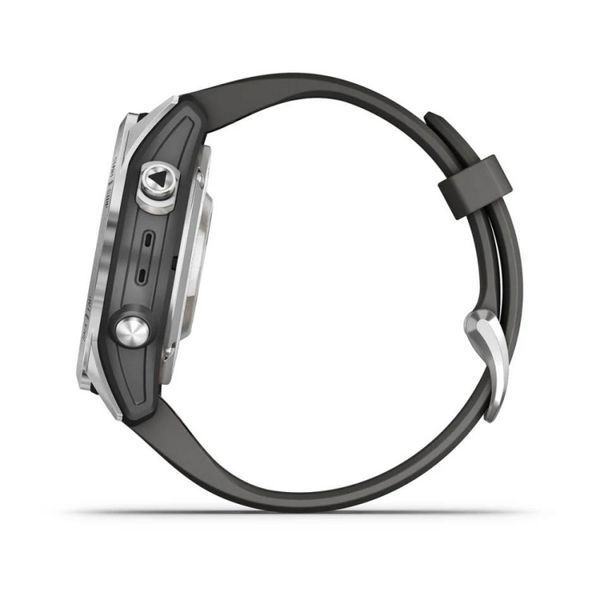 Смарт-годинник Garmin Fenix 7S Pro Solar Edition Silver with Graphite Band (010-02776-01) 010-02776-01 фото