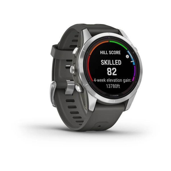 Смарт-годинник Garmin Fenix 7S Pro Solar Edition Silver with Graphite Band (010-02776-01) 010-02776-01 фото