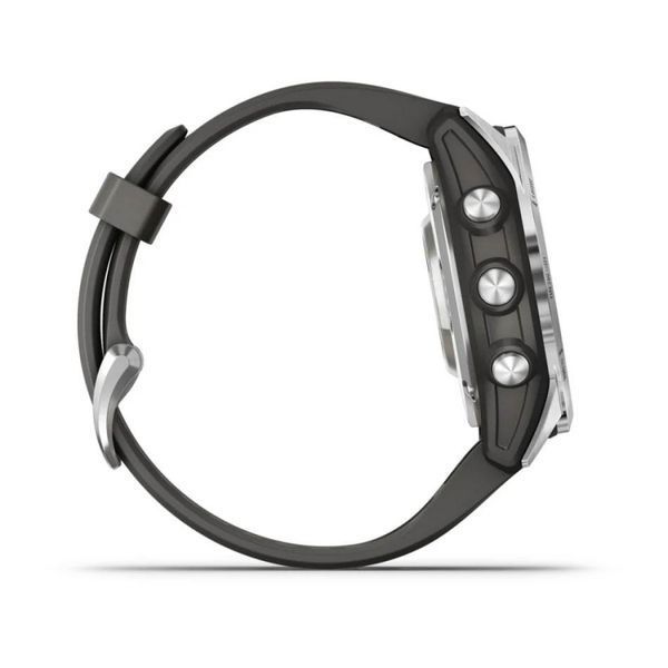 Смарт-годинник Garmin Fenix 7S Pro Solar Edition Silver with Graphite Band (010-02776-01) 010-02776-01 фото