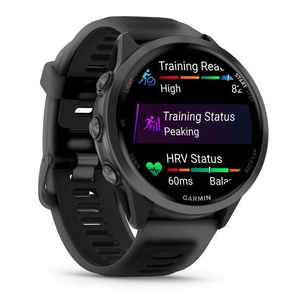 Смарт-годинник Garmin Forerunner 570  47mm Slate Grey Aluminium with Translucent Black/Black Band (010-02971-00) 010-02971-00 фото