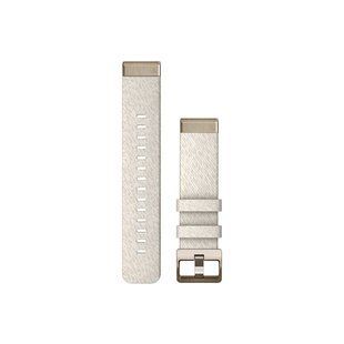 Ремінець Garmin QuickFit 20 Watch Bands Cream Heathered Nylon with Cream Gold Hardware (010-13102-07) 010-13102-07 фото