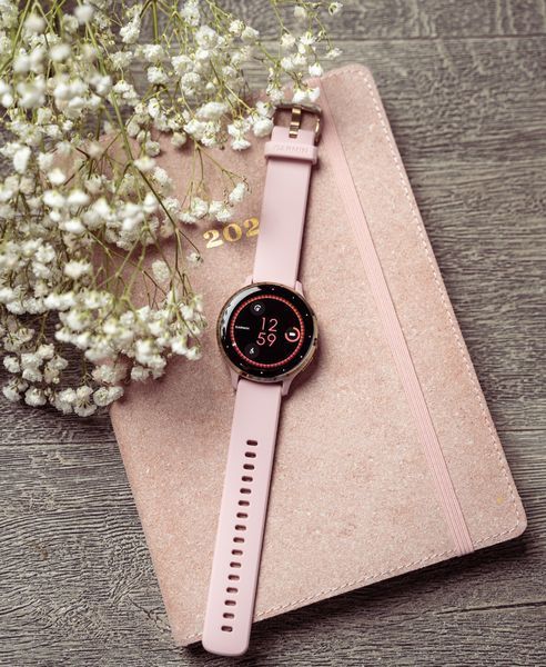Смарт-годинник Garmin Venu 3S Soft gold stainless steel bezel with dust rose case and silicone band (010-02785-03) 010-02785-03 фото