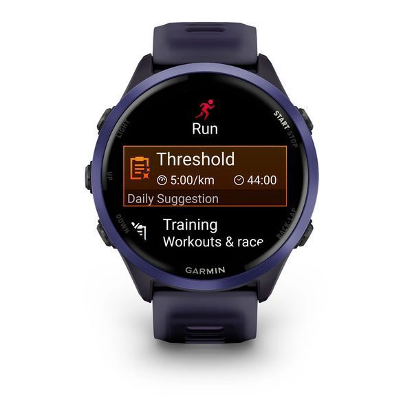 Смарт-годинник Garmin Forerunner 570  47mm Indigo Aluminium with Translucent Imperial Purple/Indigo Band (010-02971-02) 010-02971-02 фото
