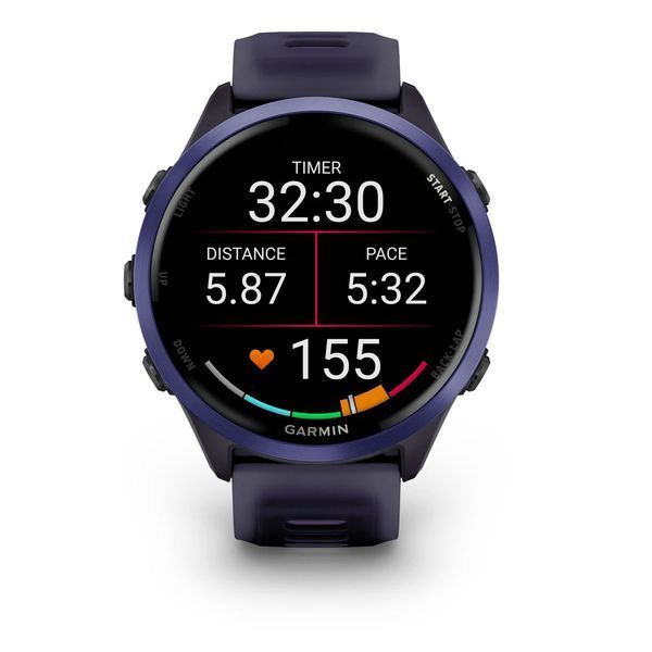 Смарт-годинник Garmin Forerunner 570  47mm Indigo Aluminium with Translucent Imperial Purple/Indigo Band (010-02971-02) 010-02971-02 фото