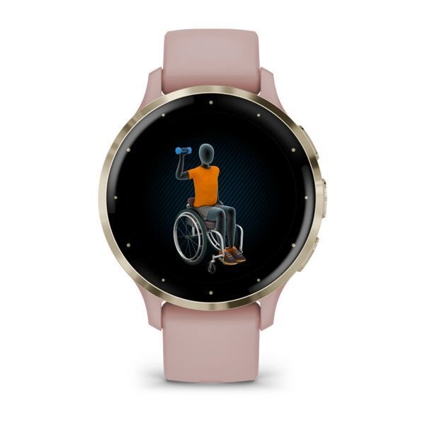 Смарт-годинник Garmin Venu 3S Soft gold stainless steel bezel with dust rose case and silicone band (010-02785-03) 010-02785-03 фото