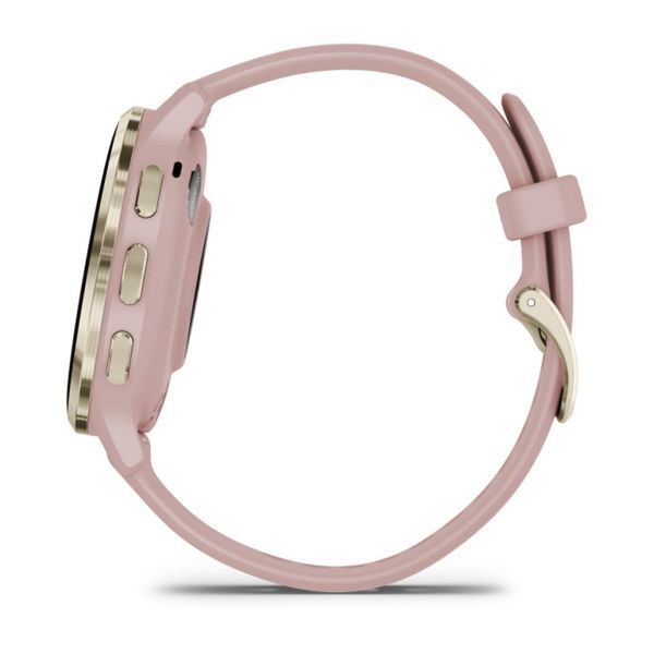 Смарт-годинник Garmin Venu 3S Soft gold stainless steel bezel with dust rose case and silicone band (010-02785-03) 010-02785-03 фото