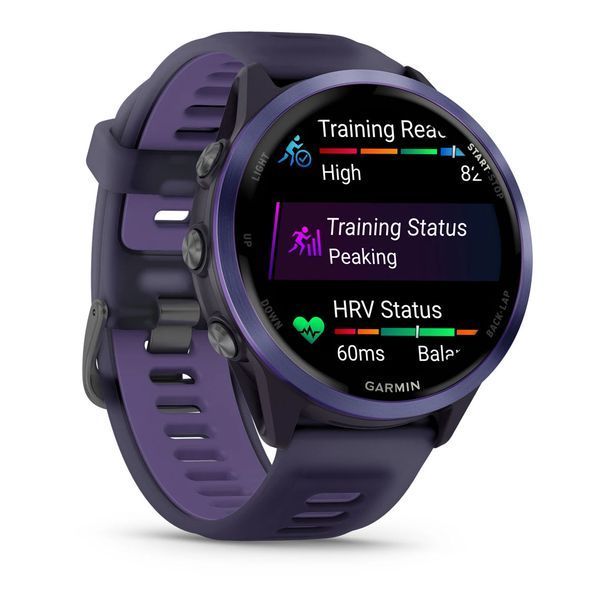 Смарт-годинник Garmin Forerunner 570  47mm Indigo Aluminium with Translucent Imperial Purple/Indigo Band (010-02971-02) 010-02971-02 фото