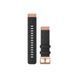 Ремінець Garmin QuickFit 20 Watch Bands Heathered Black Nylon with Rose Gold Hardware ( 010-12874-00) 010-12874-00 фото 1