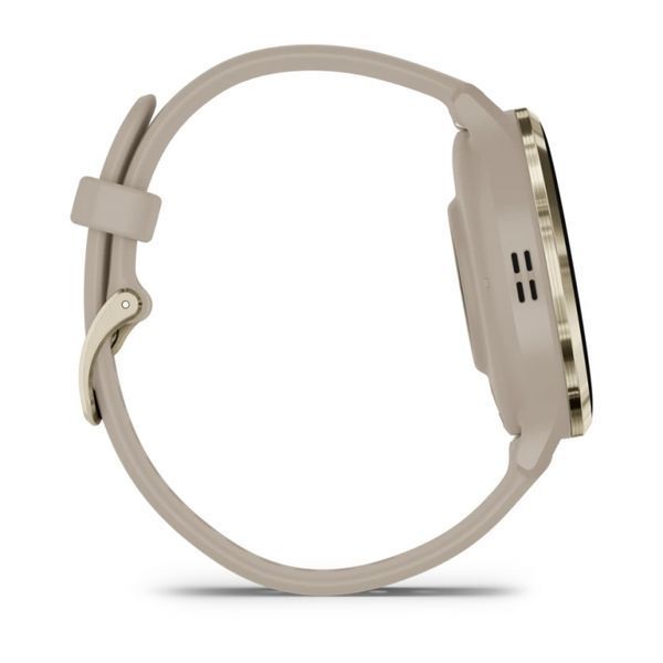 Смарт-годинник Garmin Venu 3S Soft gold stainless steel bezel with French grey case and silicone band (010-02785-02) 010-02785-02 фото