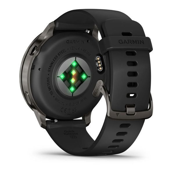 Смарт-годинник Garmin Venu 4  45 mm Slate with Black Silicone Band (010-03014-00) 010-03014-00 фото