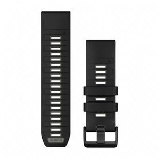 Ремінець Garmin QuickFit 26 Watch Bands Black/Pebble Gray Silicone (010-13393-00) 010-13393-00 фото