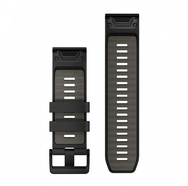 Ремінець Garmin QuickFit 26 Watch Bands Black/Pebble Gray Silicone (010-13393-00) 010-13393-00 фото