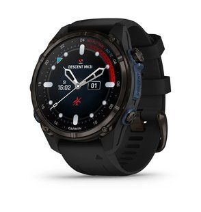 Смарт-годинник Garmin Descent Mk3i 43 mm Carbon grey DLC titanium with black silicone band (010-02753-11) 010-02753-11 фото