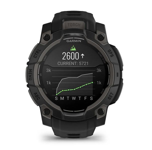 Смарт-годинник Garmin Instinct 3  50 mm AMOLED Black with Charcoal Band (010-03020-00) 010-03020-00 фото