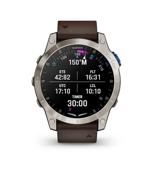 Смарт-годинник Garmin D2 Mach 1 Aviator Smartwatch with Oxford Brown Leather Band (010-02582-55) 010-02582-55 фото