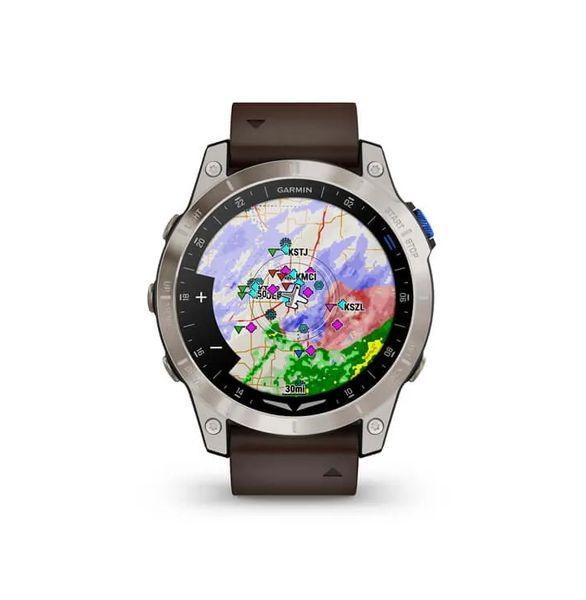 Смарт-годинник Garmin D2 Mach 1 Aviator Smartwatch with Oxford Brown Leather Band (010-02582-55) 010-02582-55 фото