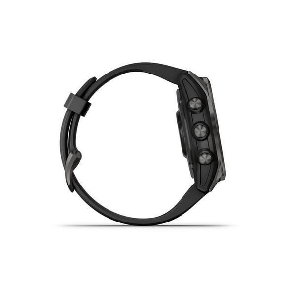 Смарт-годинник Garmin Fenix 7S Sapphire Solar Carbon G. DLC Titanium w. Black Band (010-02539-25) 010-02539-25 фото