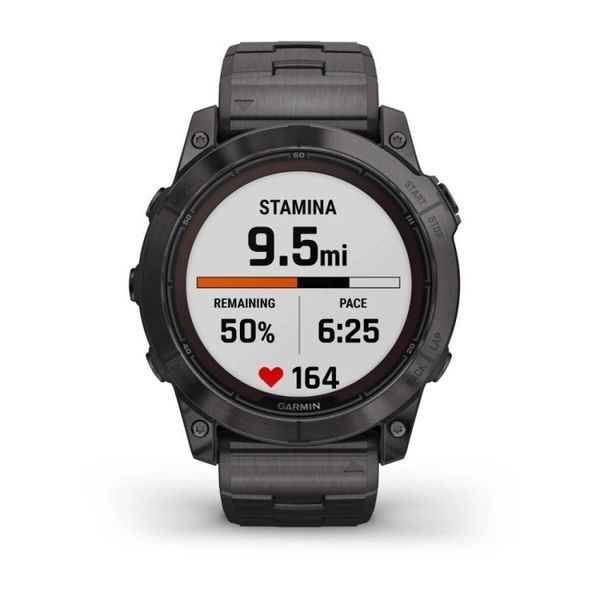 Смарт-годинник Garmin Fenix 7X Pro Sapphire Solar Edition Carbon Gray DLC Titanium with Vented Titanium Bracelet (010-02778-30) 010-02778-30 фото