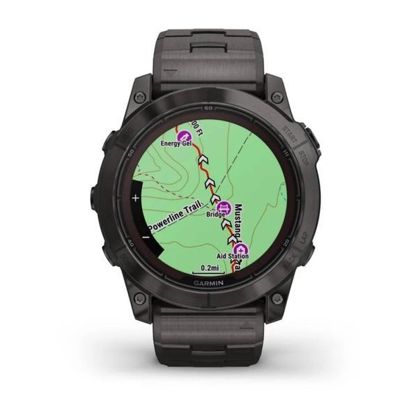 Смарт-годинник Garmin Fenix 7X Pro Sapphire Solar Edition Carbon Gray DLC Titanium with Vented Titanium Bracelet (010-02778-30) 010-02778-30 фото