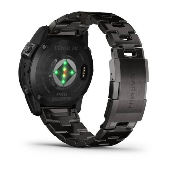 Смарт-годинник Garmin Fenix 7X Pro Sapphire Solar Edition Carbon Gray DLC Titanium with Vented Titanium Bracelet (010-02778-30) 010-02778-30 фото