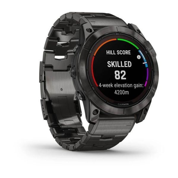 Смарт-годинник Garmin Fenix 7X Pro Sapphire Solar Edition Carbon Gray DLC Titanium with Vented Titanium Bracelet (010-02778-30) 010-02778-30 фото