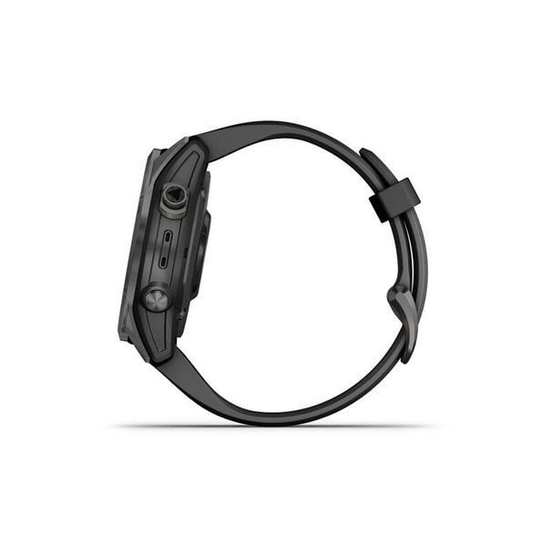 Смарт-годинник Garmin Fenix 7S Sapphire Solar Carbon G. DLC Titanium w. Black Band (010-02539-25) 010-02539-25 фото