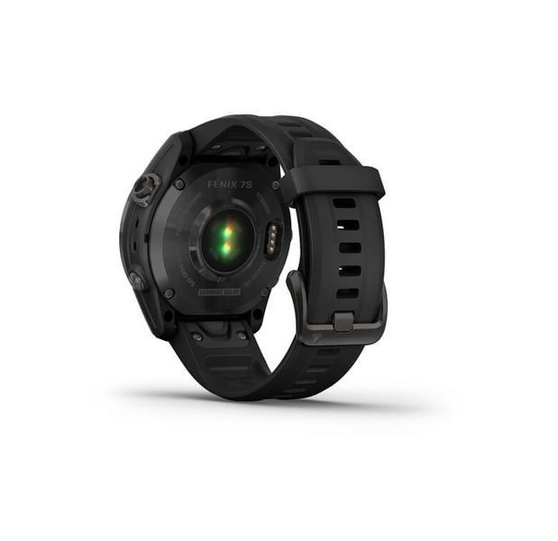 Смарт-годинник Garmin Fenix 7S Sapphire Solar Carbon G. DLC Titanium w. Black Band (010-02539-25) 010-02539-25 фото