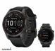 Смарт-годинник Garmin Fenix 7S Sapphire Solar Carbon G. DLC Titanium w. Black Band (010-02539-25) 010-02539-25 фото 1