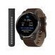 Смарт-годинник Garmin Venu 2 Plus Slate S. Steel Bezel W. Slate Case And B. Leather Band (010-02496-15) 010-02496-15 фото 1
