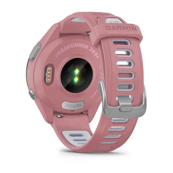 Смарт-годинник Garmin Forerunner 265S Black Bezel with Light Pink Case and Light Pink/Powder Grey Silicone Band (010-02810-15) 010-02810-15 фото