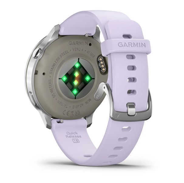 Смарт-годинник Garmin Venu 4 41 mm Silver with Periwinkle Silicone Band (010-03013-01) 010-03013-01 фото