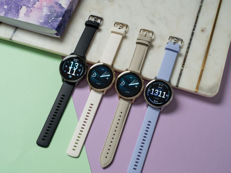 Смарт-годинник Garmin Venu 4 41 mm Silver with Periwinkle Silicone Band (010-03013-01) 010-03013-01 фото