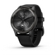 Смарт-годинник Garmin Vivomove Trend  Slate stainless steel bezel with black case and silicone band (010-02665-00) 010-02665-00 фото 1
