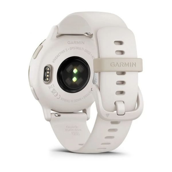 Смарт-годинник Garmin vivoactive 5 Cream Gold Aluminum Bezel with Ivory Case and Silicone Band (010-02862-11) 010-02862-11 фото