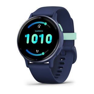 Смарт-годинник Garmin vivoactive 5 Metallic Navy Aluminum Bezel with Navy Case and Silicone Band (010-02862-12)  010-02862-12 фото