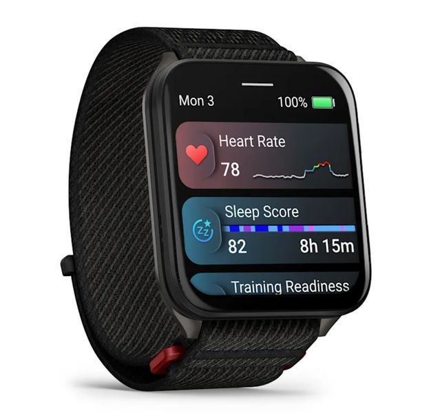 Смарт-годинник Garmin Venu X1 Black with Slate Titanium Caseback and Black ComfortFit Nylon Band (010-02980-02) 010-02980-02 фото