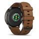 Смарт-годинник Garmin Venu 4 45 mm Slate with Brown Leather Band (010-03014-03) 010-03014-03 фото 3