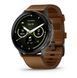 Смарт-годинник Garmin Venu 4 45 mm Slate with Brown Leather Band (010-03014-03) 010-03014-03 фото 2