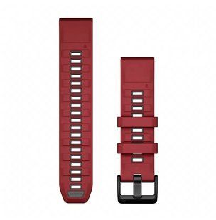 Ремінець Garmin QuickFit 22 Watch Bands Marsala/Graphite Silicone (010-13392-06) 010-13392-06 фото