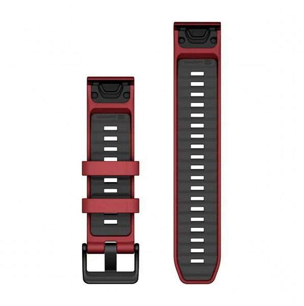 Ремінець Garmin QuickFit 22 Watch Bands Marsala/Graphite Silicone (010-13392-06) 010-13392-06 фото
